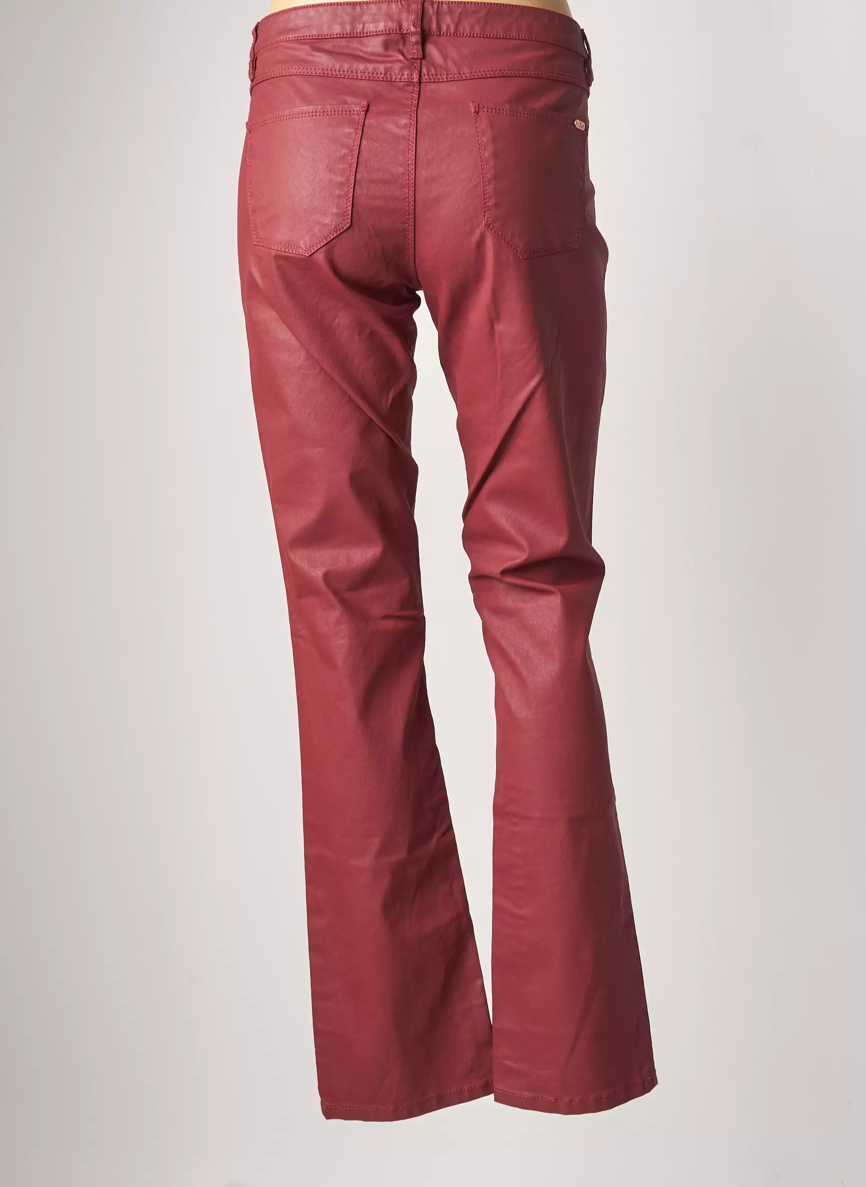 Cks Pantalons Droits Femme couleur rouge