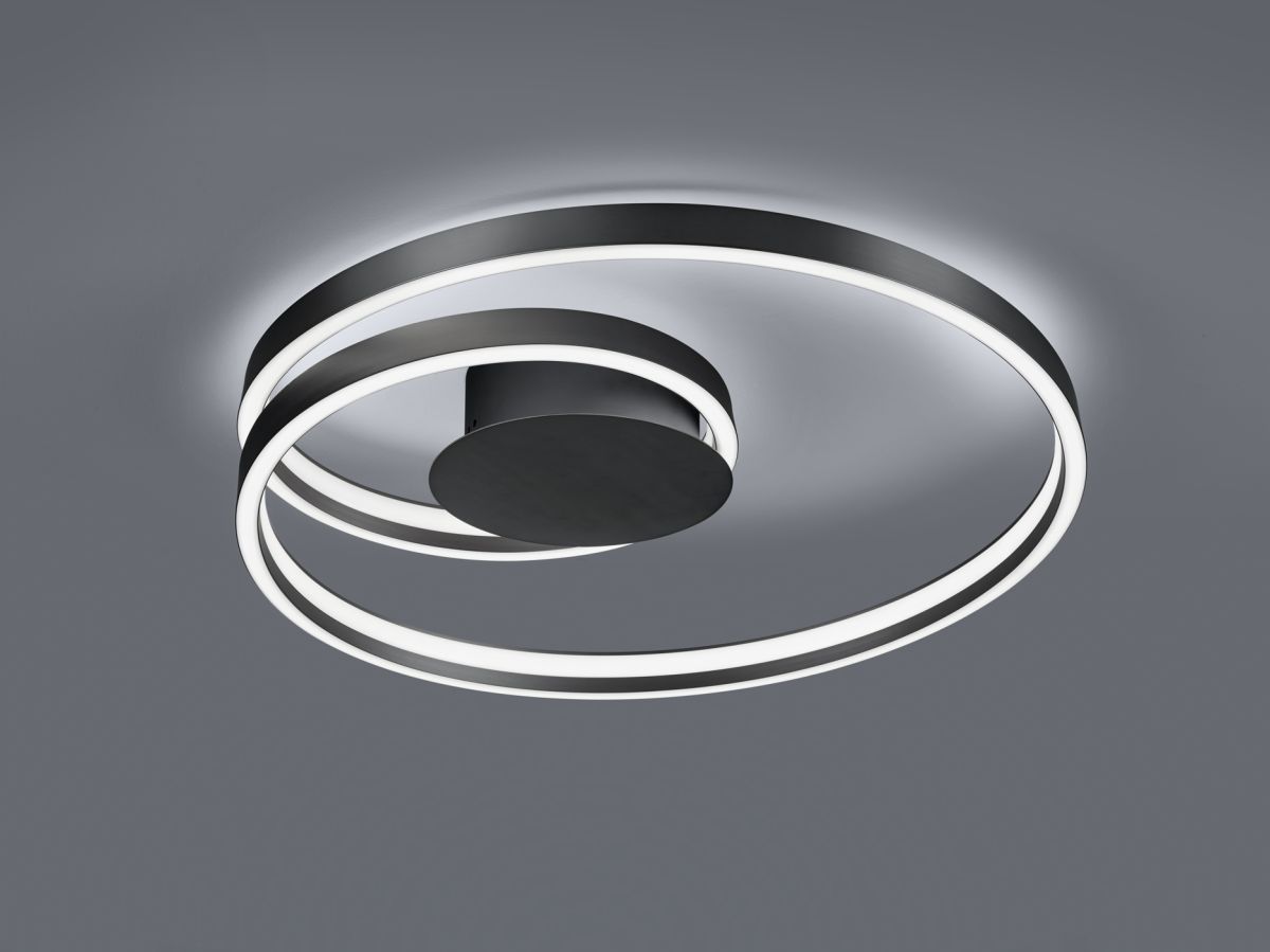 Cinque LED Deckenleuchte Ciola Schwarz
