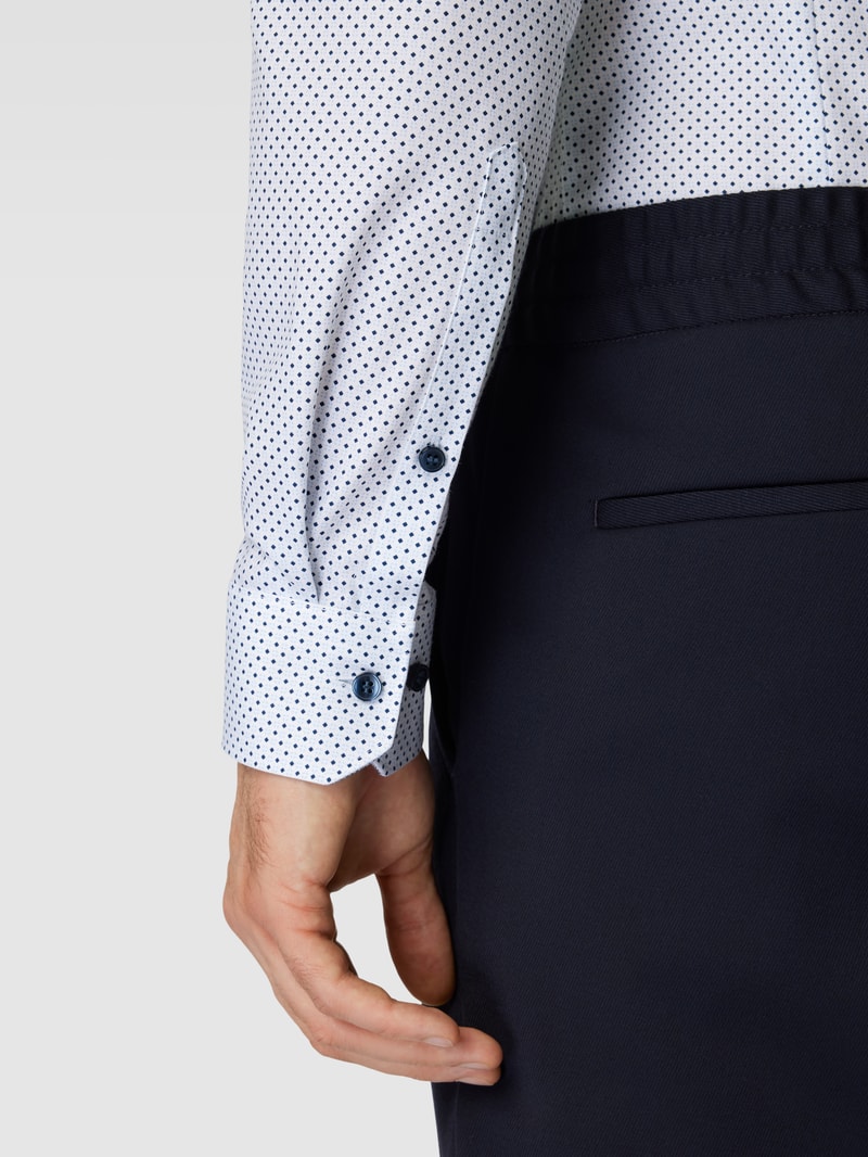 Body Fit Business-Hemd mit extra langem Arm in bleu