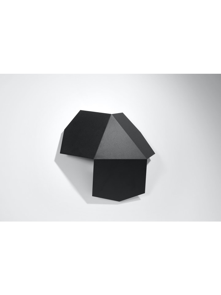 Nice Lamps Wandleuchte HIRU in Schwarz H 8 cm günstig kaufen onesize