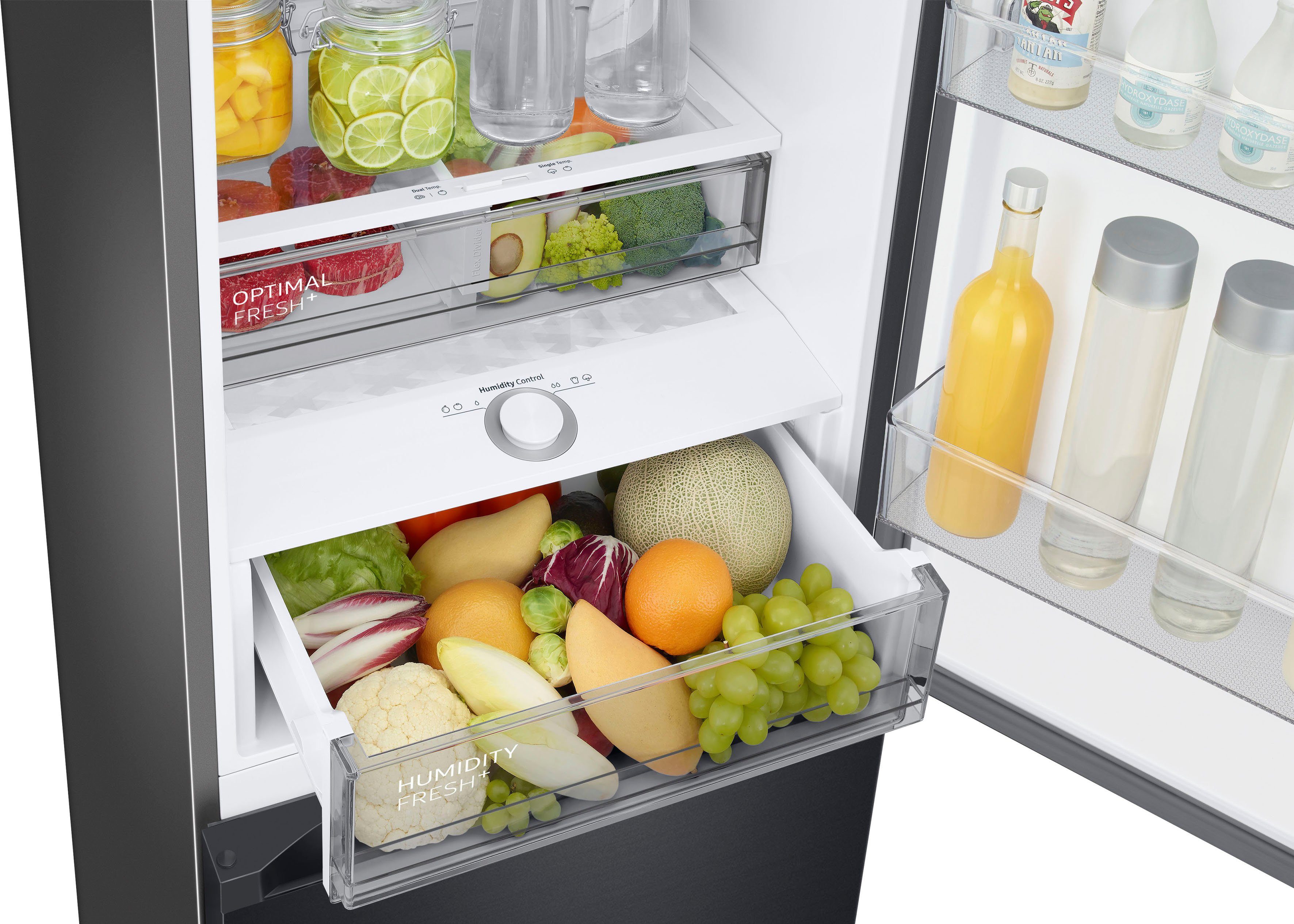 Samsung Kühl-/Gefrierkombination RB38A7B6AB1, 203 cm hoch, 59,5 cm breit
