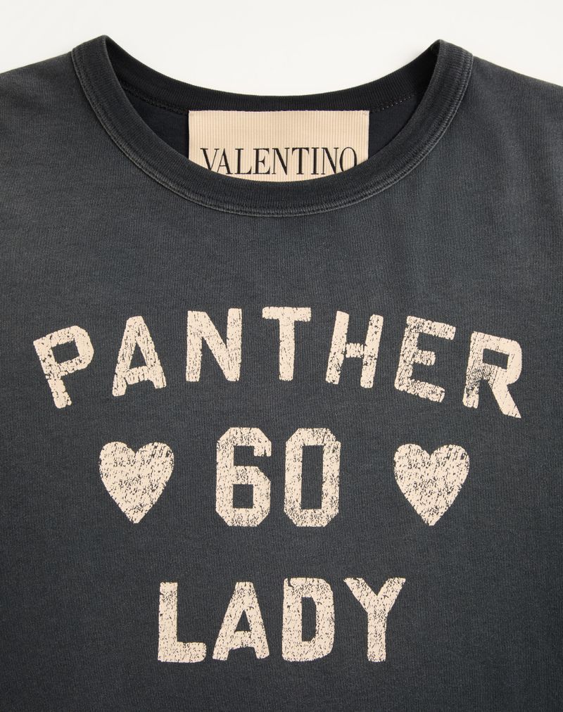 Camiseta de algodão estampada