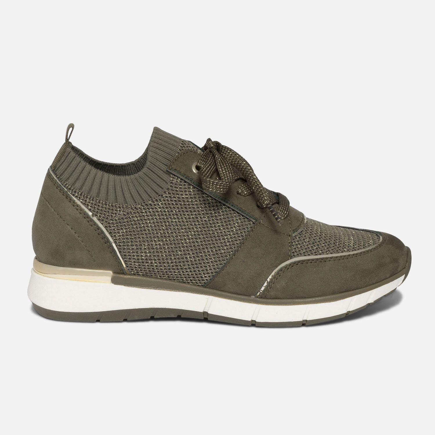 Tennis kaki tricotée