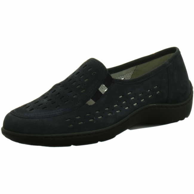 WALDLÄUFER Komfort Slipper blau Henni