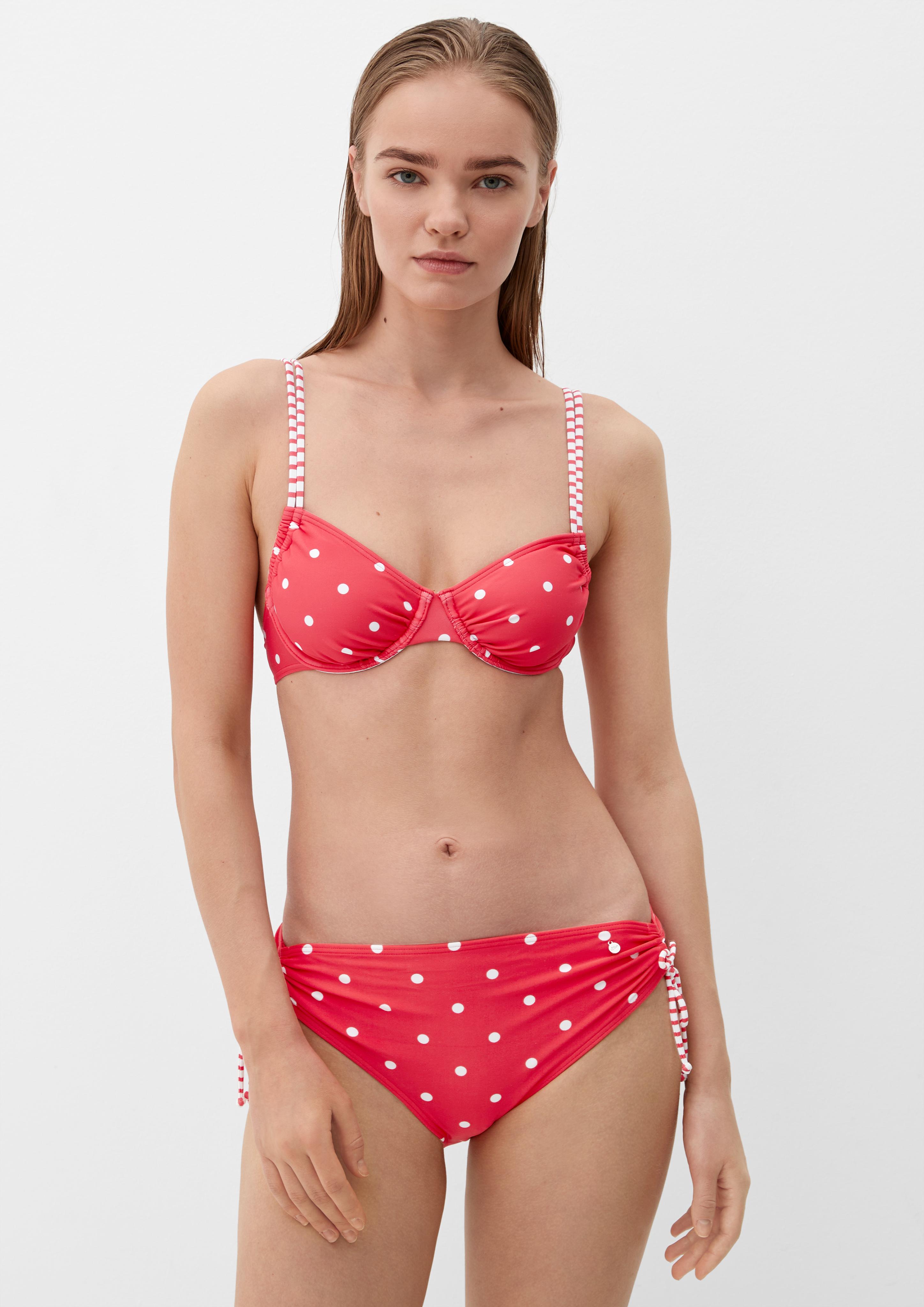 Gepunktetes Bikintop mit Bügel  EME-6007080-30M1