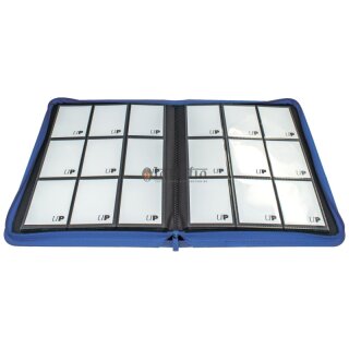 Vivid 9-pocket zippered Pro-Binder Blau