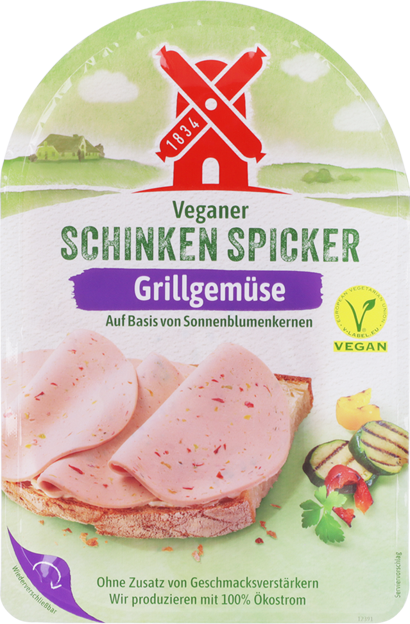 Rügenwalder Mühle Schinken Spicker mit Grillgemüse vegan
