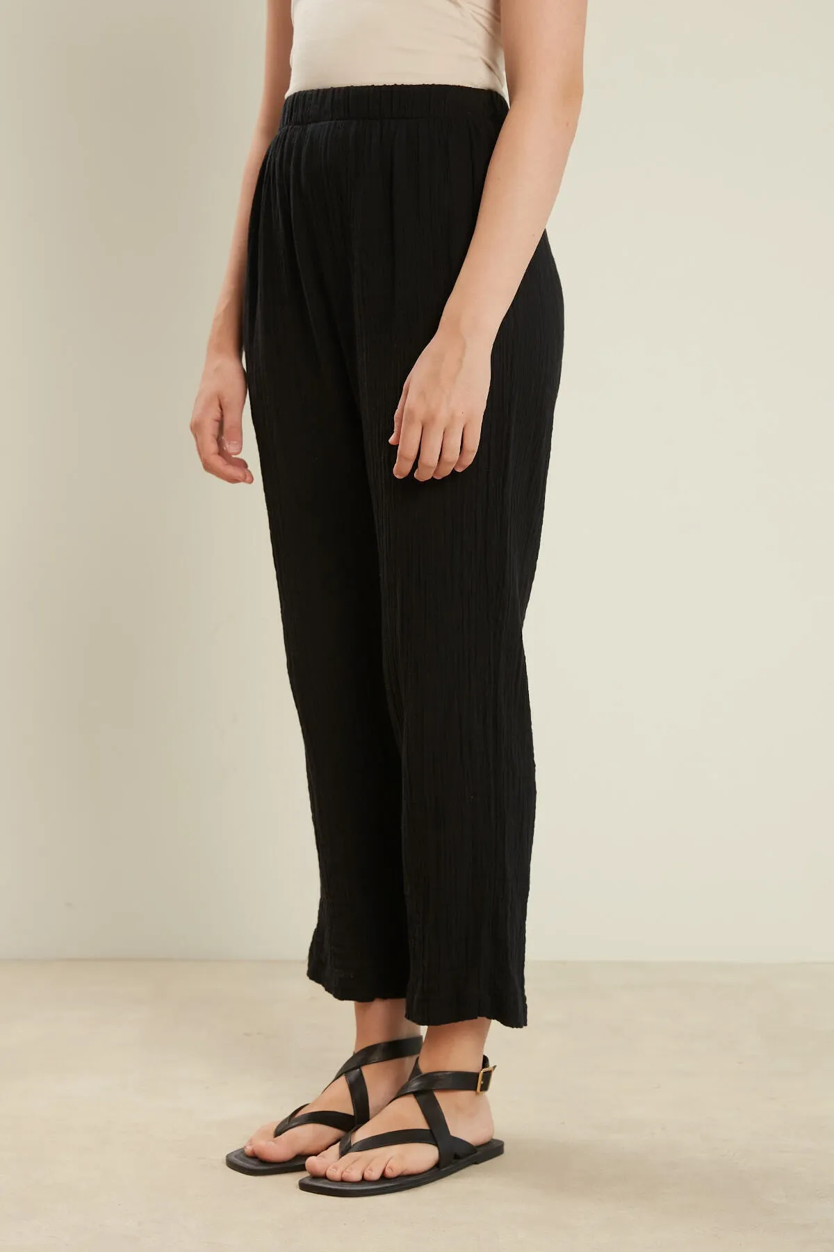 Manuka  MUSSELINHOSE SCHWARZ