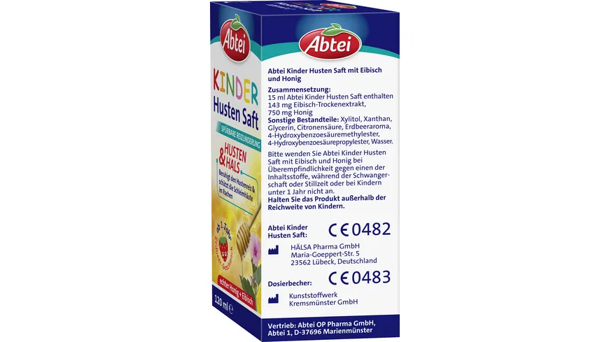 ABTEI Kinder Hustensaft Eibisch+Honig 120 ml