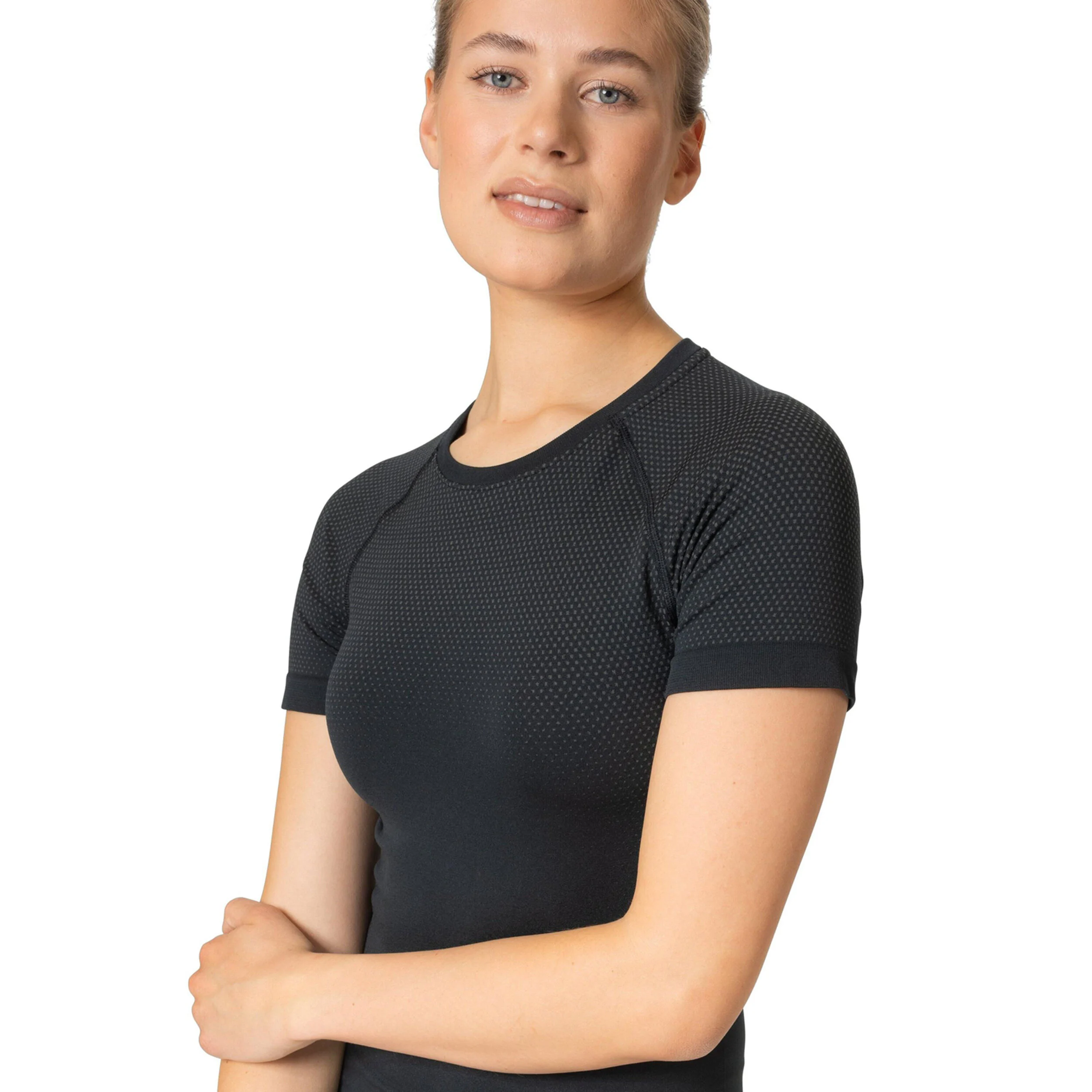BL Top Crew Neck Performance Light Eco Laufshirt Damen - Schwarz