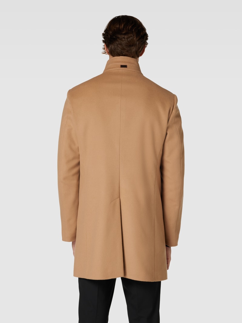 Mantel mit Eingrifftaschen Modell 'Maron' in camel