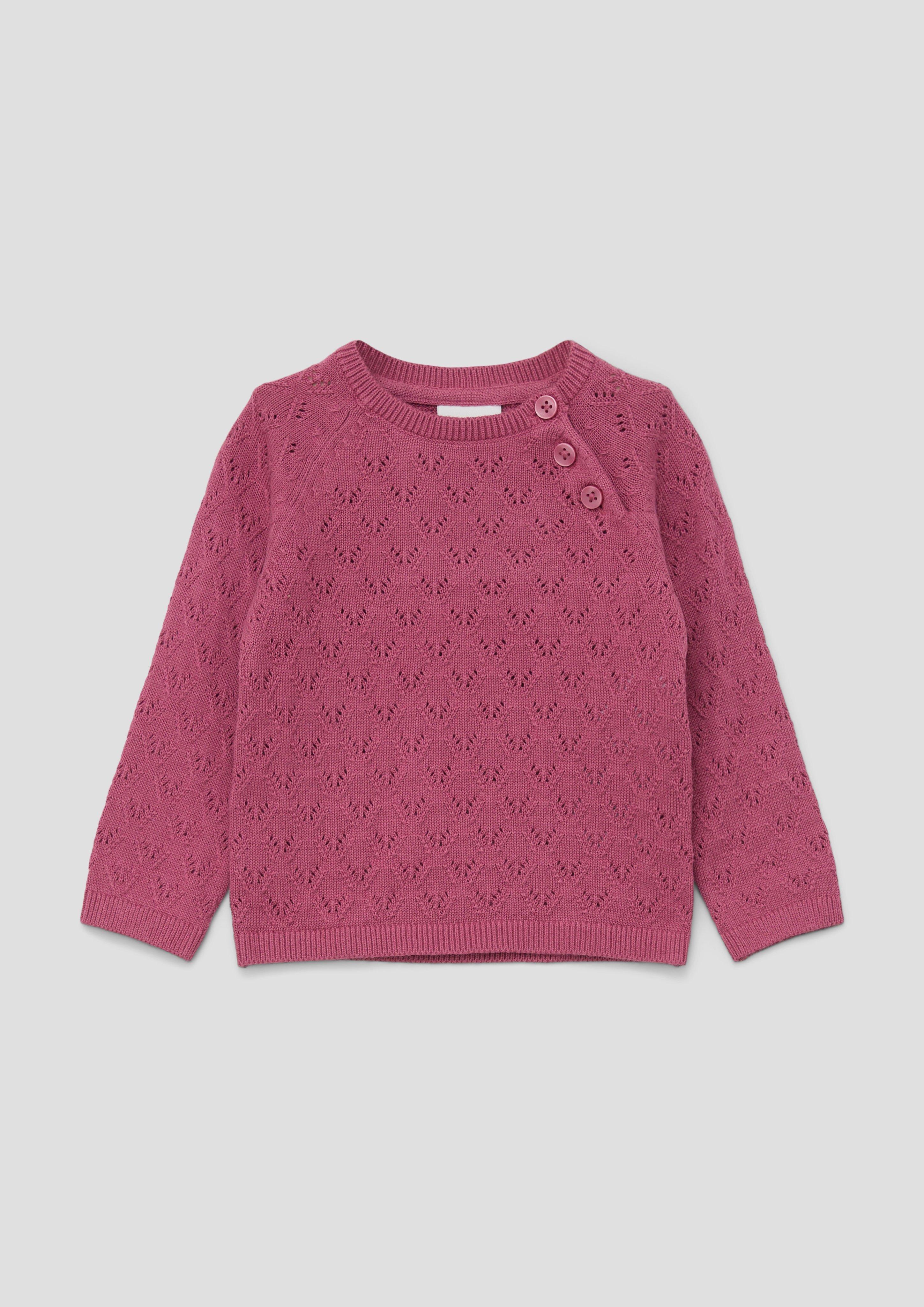 Strickpullover mit Ajourmuster  2134340-4592