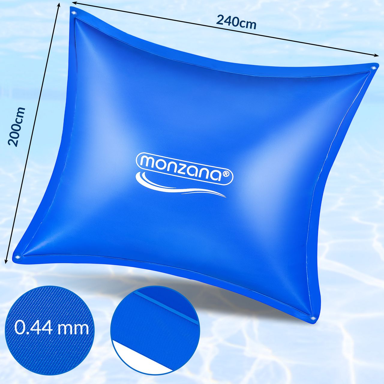 Casaria monzana® Poolkissen XL Blau 240x200cm -20°C