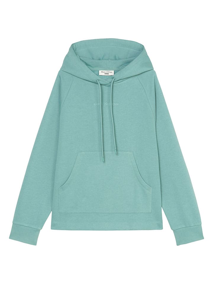Marc O'Polo DENIM Hoodie in Türkis günstig kaufen
