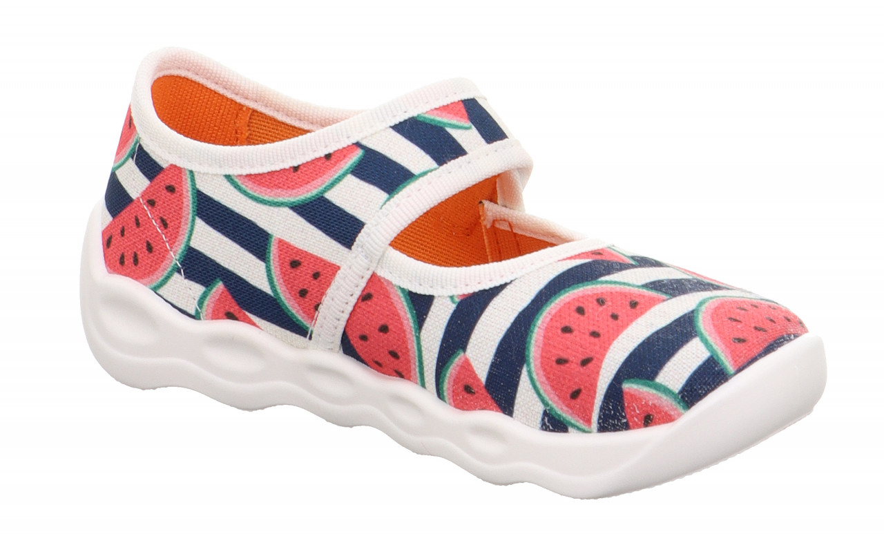 BUBBLE - Pink/Mehrfarbig Hausschuh mit Klettverschluss