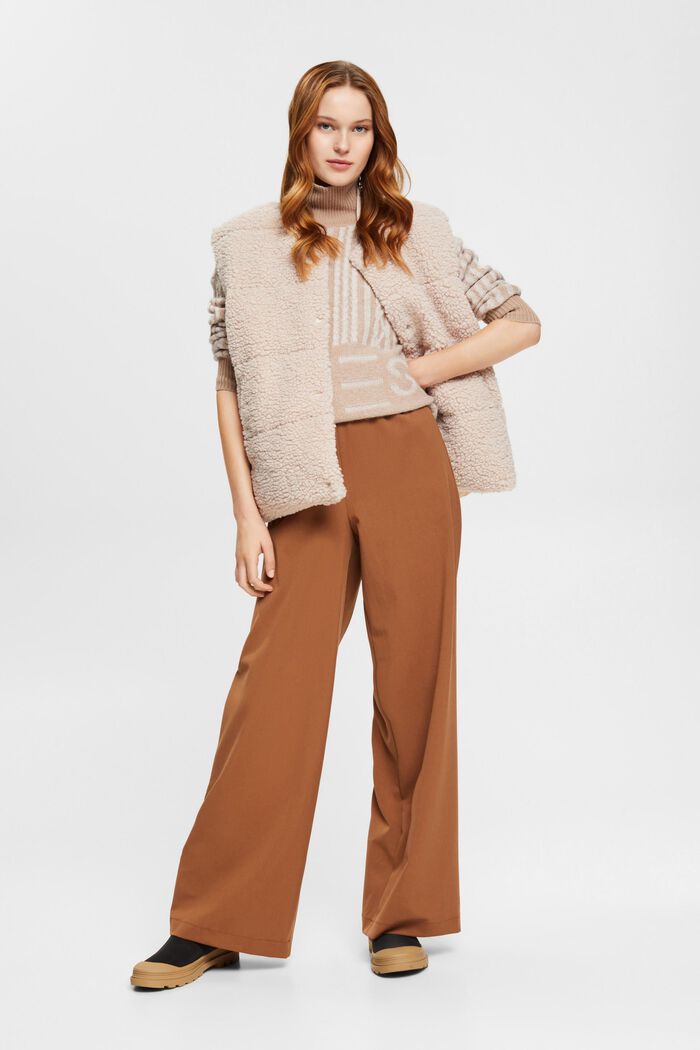 Longpullover aus Wollmix