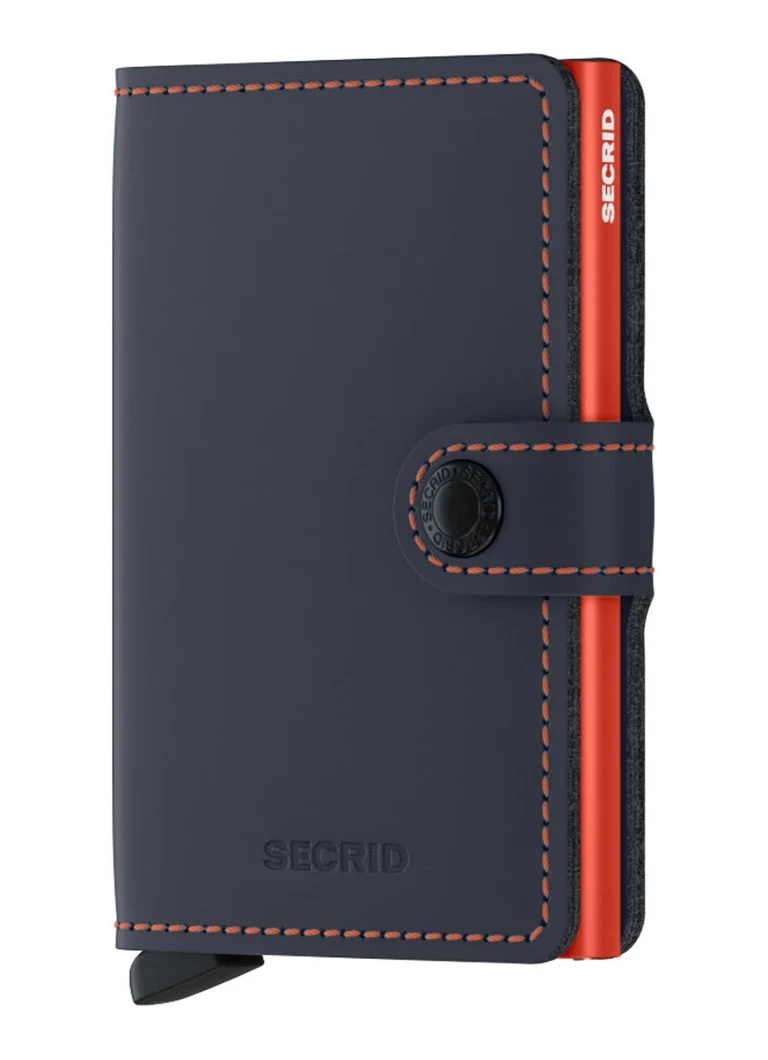 Portofel mini din piele Secrid cu sloturi pentru carduri.