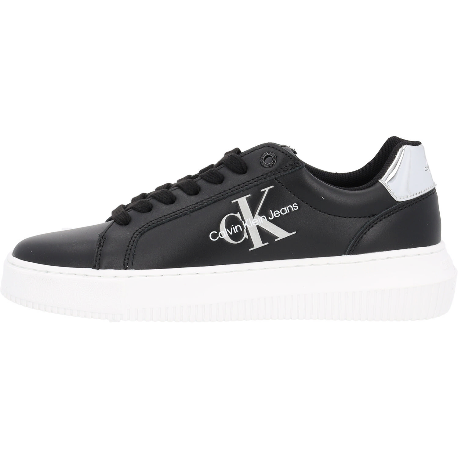 Calvin Klein YW0YW01224, Schnürschuhe, Damen, Black/silver