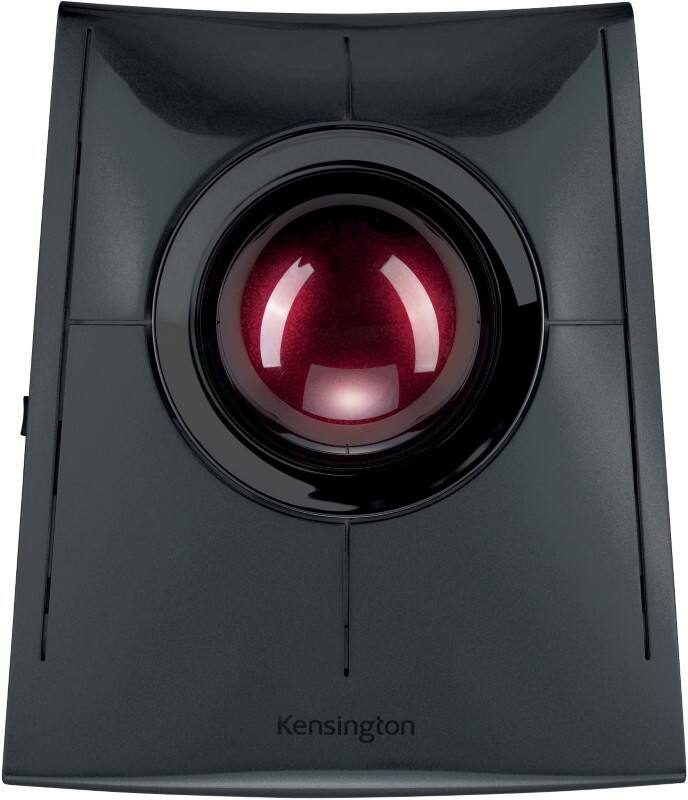 Kensington SlimBlade Pro Kabellose Trackball-Maus K72080WW Für Rechts- und Linkshänder Bluetooth/USB-A Nano-Empfänger Schwarz