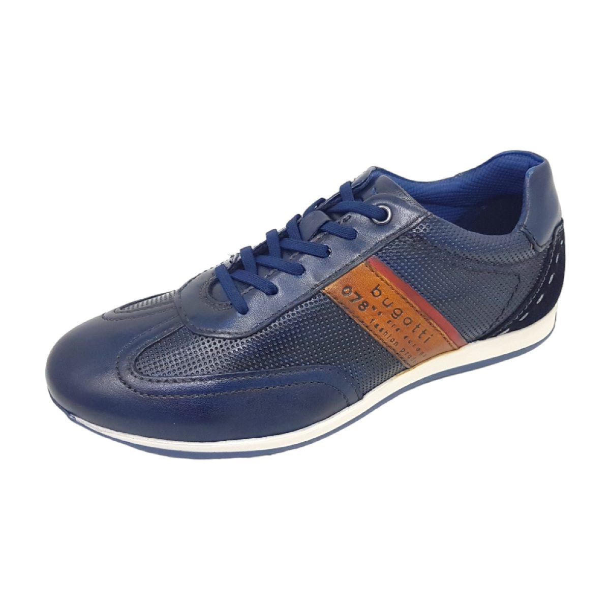 Bugatti Tomeo 311-45010-4141/4163 Blau 4163 dark blue/ cognac