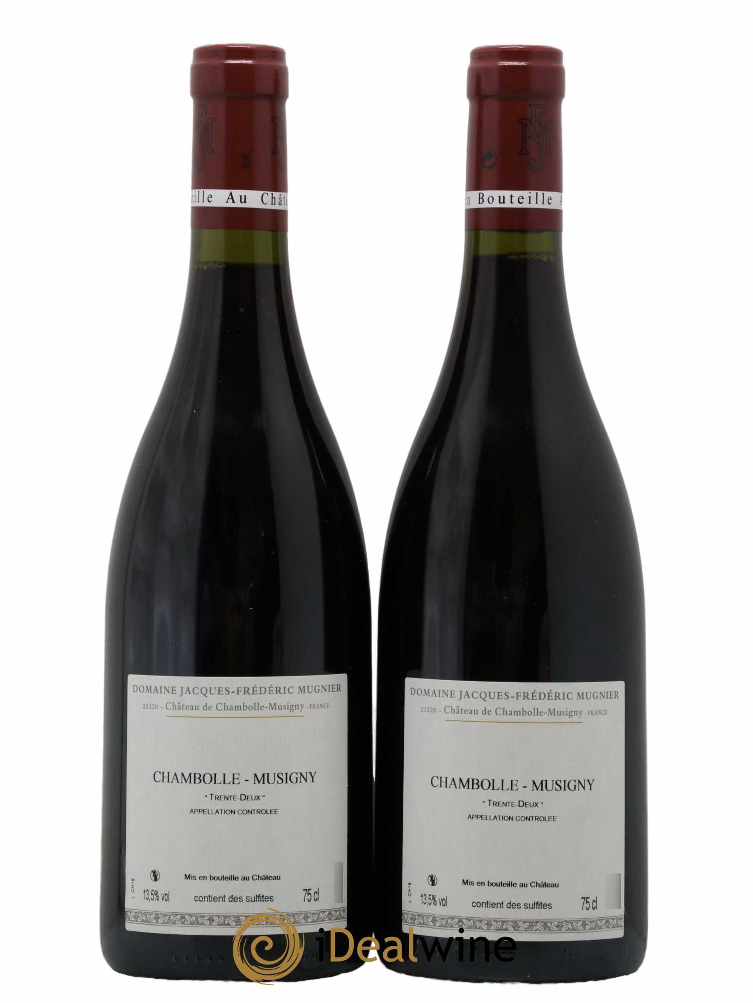 Chambolle-Musigny Trente deux Jacques-Frédéric Mugnier  2016 - Lot de 2 Bouteilles