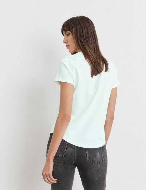 Baumwoll-Shirt mit platziertem Frontprint
