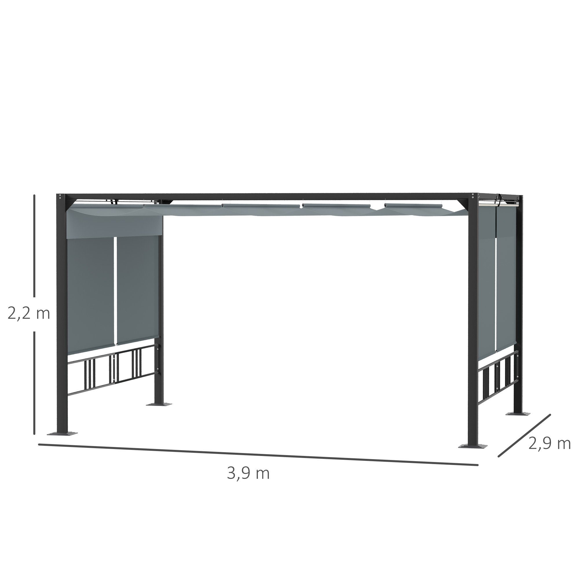 Outsunny Pavillon Pergola