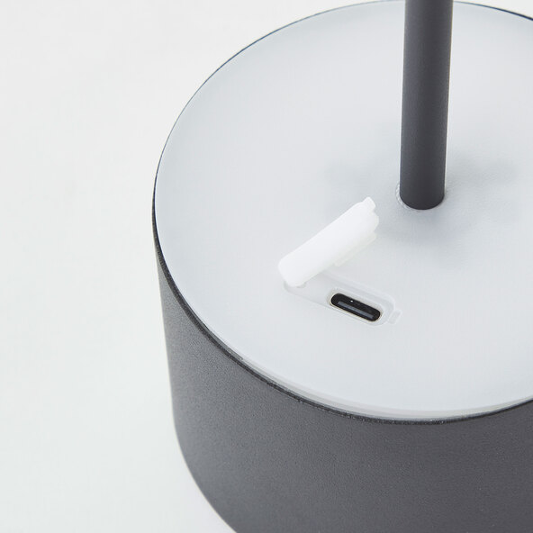 LED-Akku-Tischleuchte Helio, schwarz