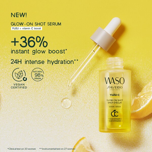 Shiseido WASO Yuzu-C Glow-On Shot Gesichtsserum
