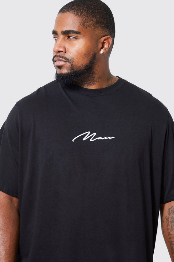Plus Man Signature Rundhals T-Shirt
