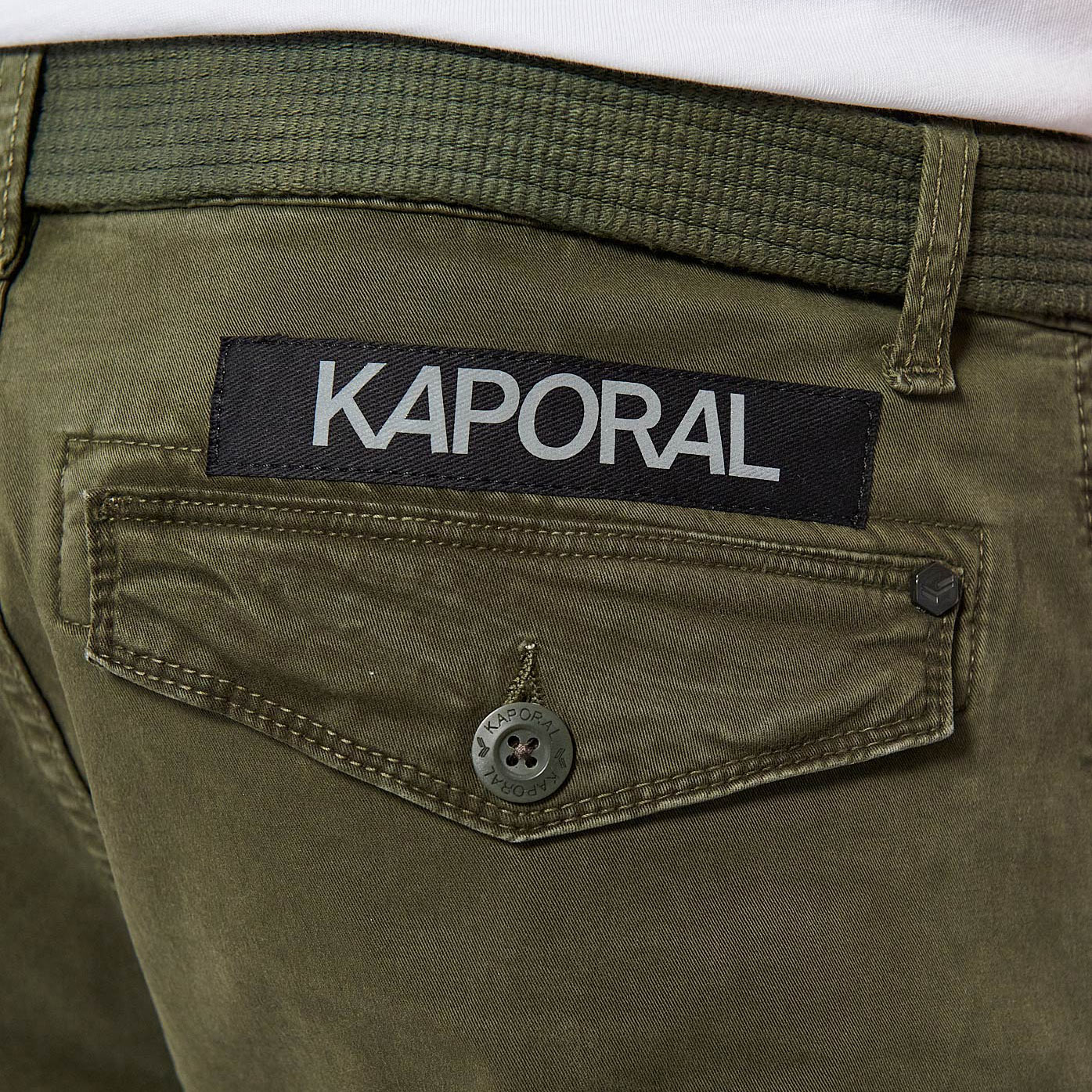 KALI   Jean kaki slim Homme