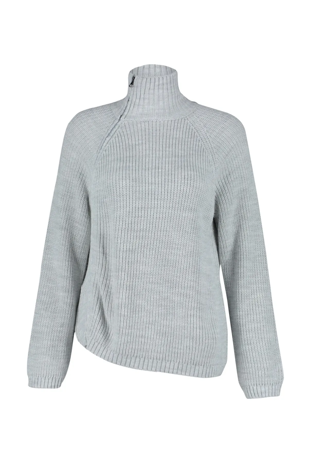 Trendyol Collection  Steinfarbener Strickpullover mit weiter Passform TWOAW24KZ00145