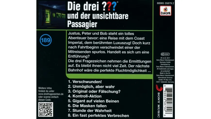 189/und der unsichtbare Passagier