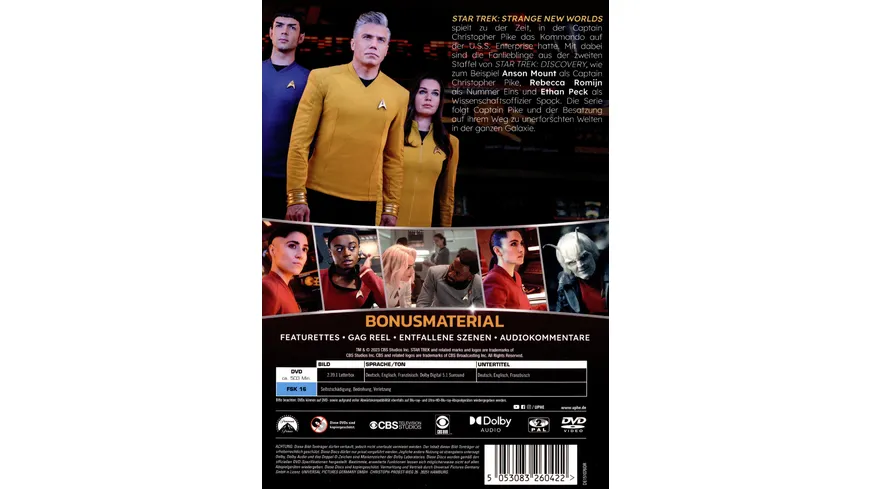 Star Trek: Strange New Worlds - Staffel 1  [4 DVDs]