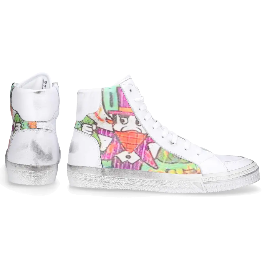 305 SOBE - Sneaker high ALEC Kalbsleder - weiß