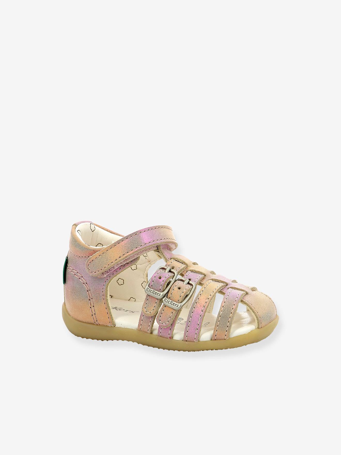 Sandales cuir enfant Bigkro KICKERS® caramel