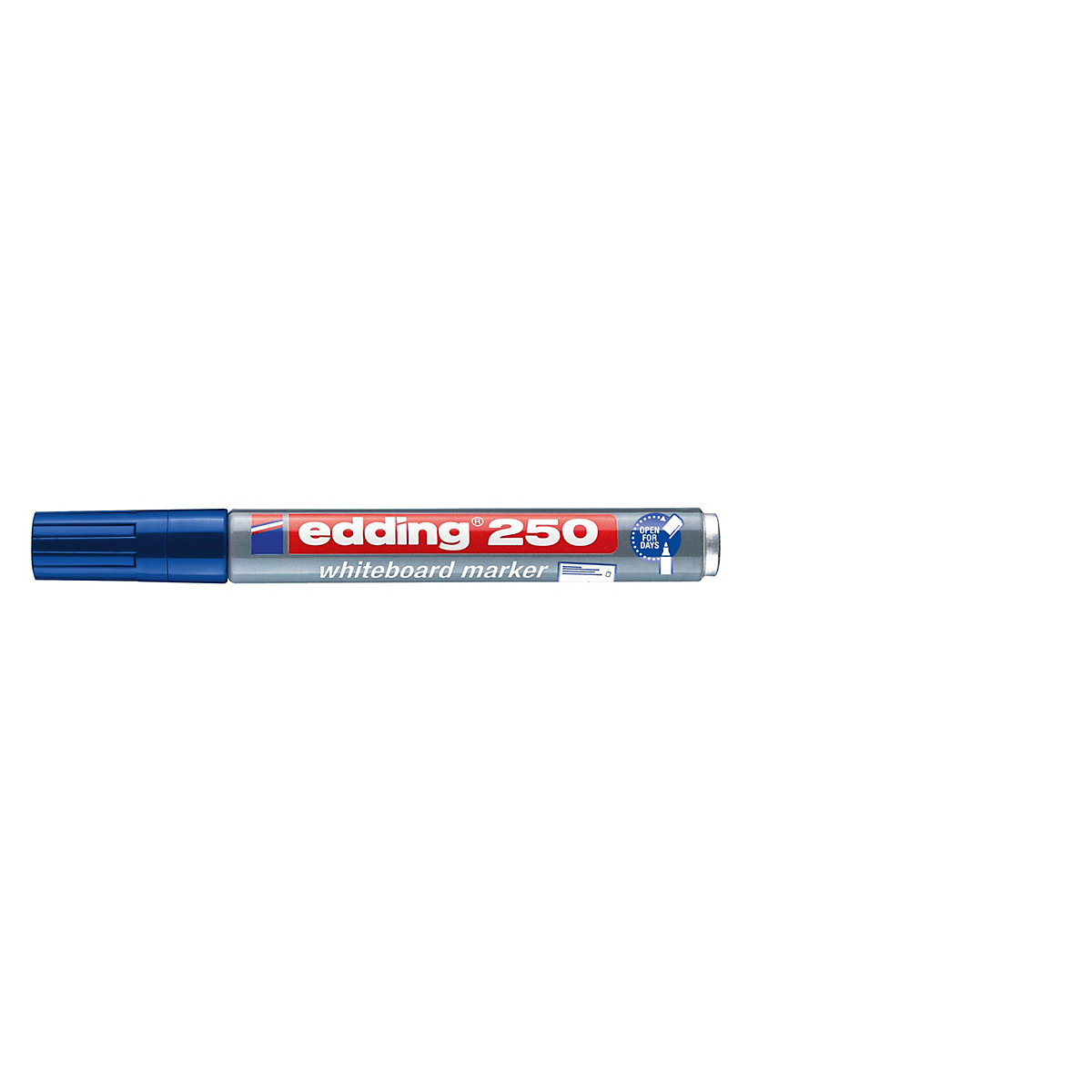 Whiteboardmarker edding 250, nachfüllbar, 1,5 - 3 mm, blau