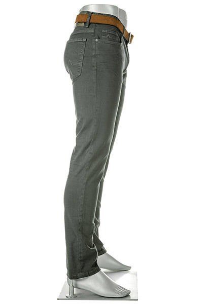 Alberto, Jeans Pipe, Regular Fit, Baumwolle T400®, tannengrün