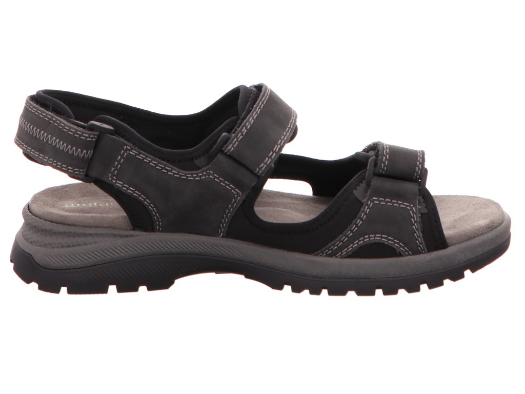 WALDLÄUFER Komfort Sandalen schwarz 746001