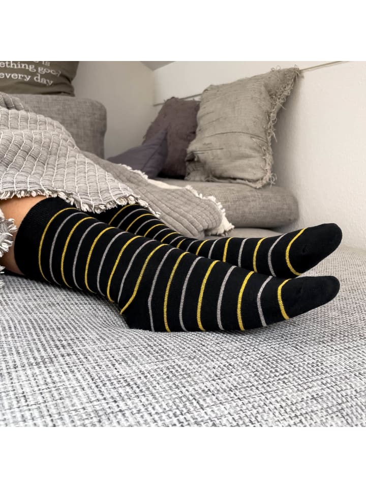 Occulto 10er Pack Muster Socken Rita in Schwarz günstig kaufen 35-38