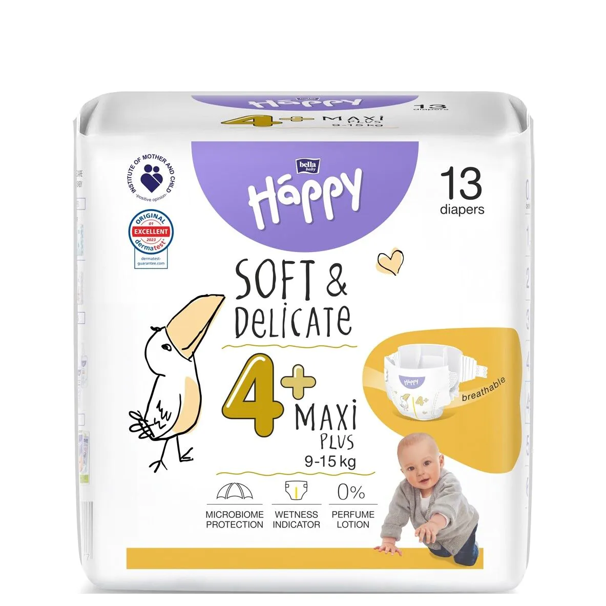 Bella Happy minkštos ir švelnios Maxi Plus sauskelnės