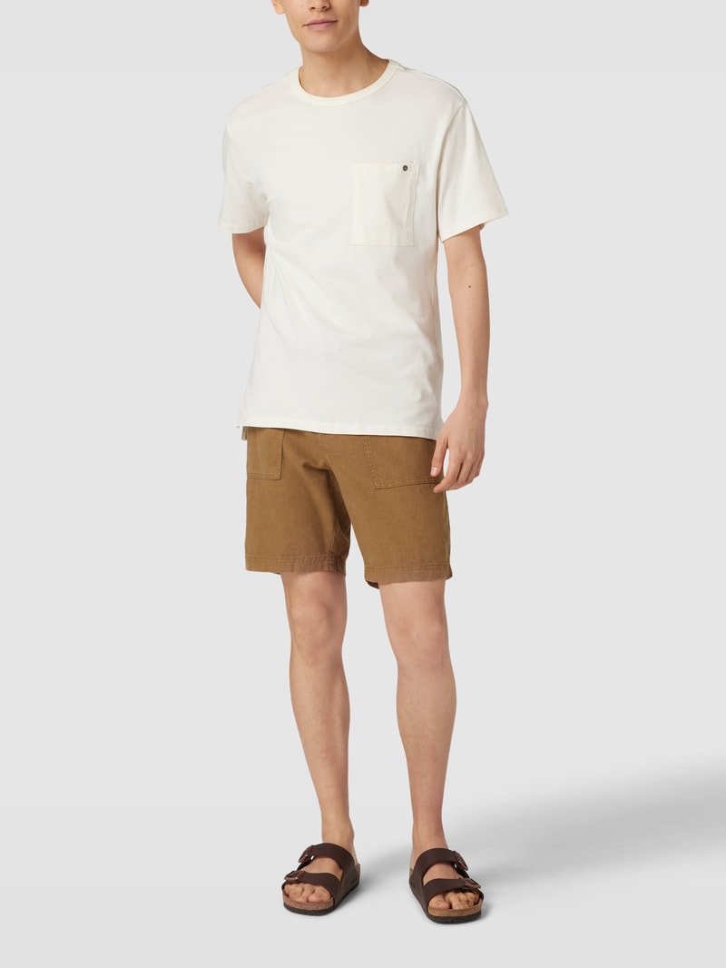 Shorts mit elastischem Bund Modell 'Sisla' in beige