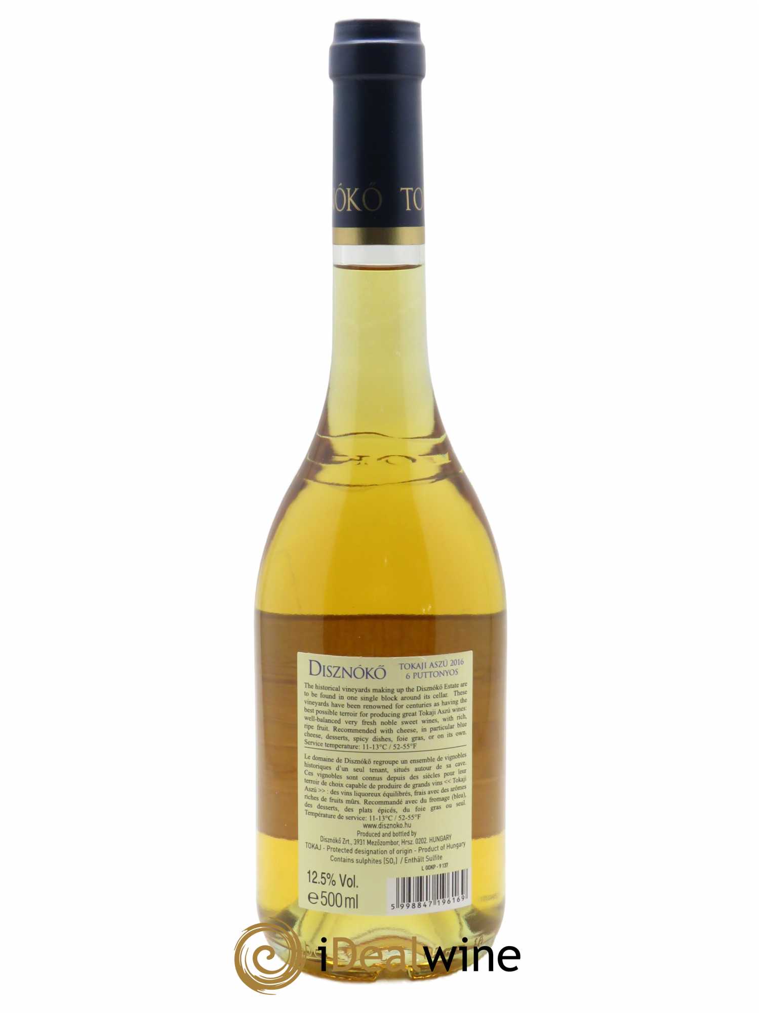 Tokaji Aszu 6 Puttonyos Disznoko (Domaine)  2016 - Lot de 1 Bouteille