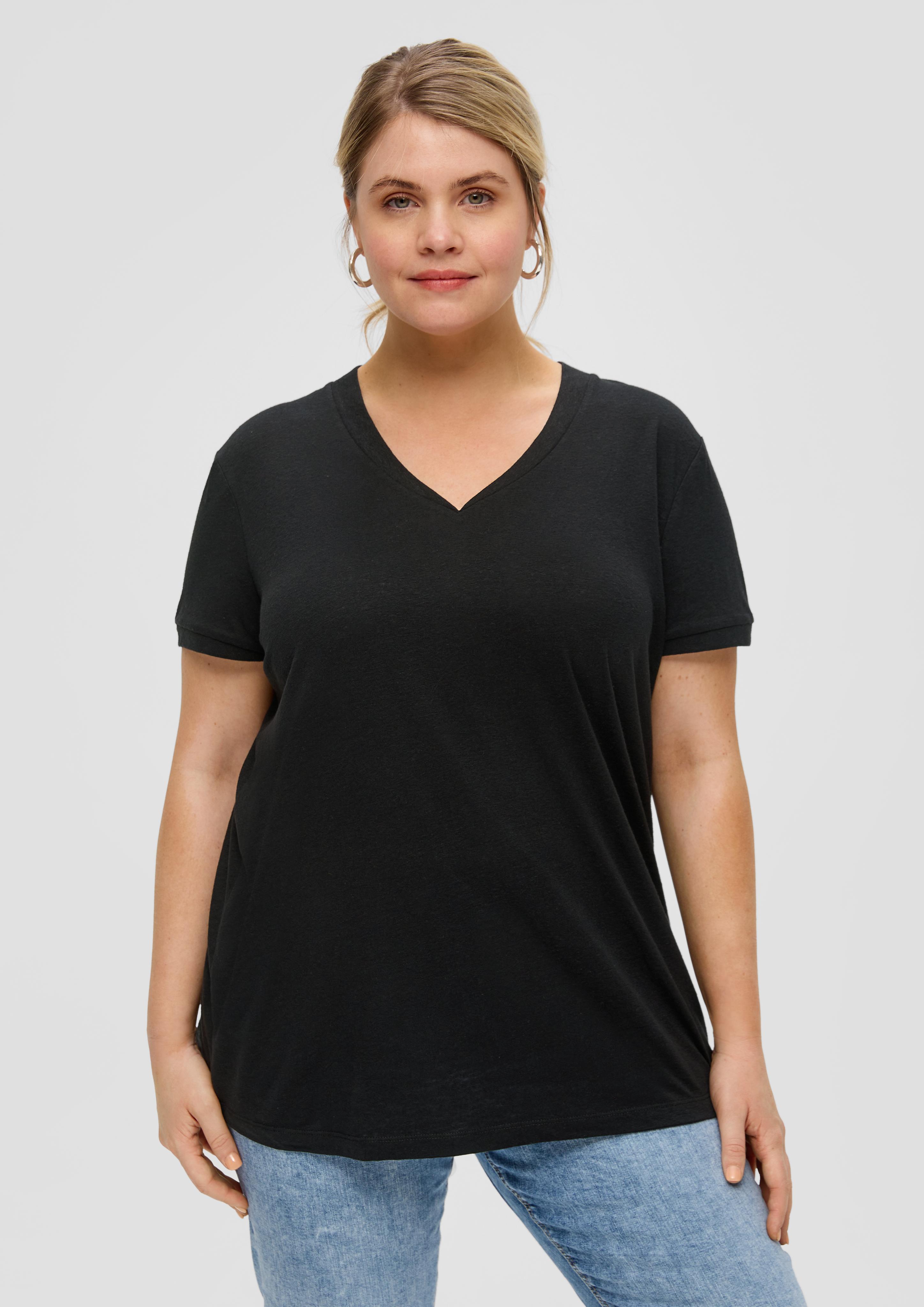 T-Shirt aus Leinenmix  2151440-9999