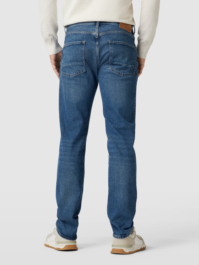 Straight Fit Jeans im 5-Pocket-Design Modell 'DENTON' in blau