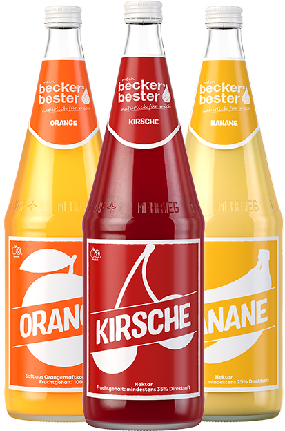 beckers bester Mix - Kirschnektar, Bananennektar, Orangensaft