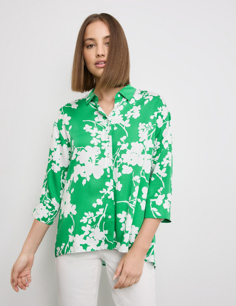 3/4 Arm Bluse mit Floralprint