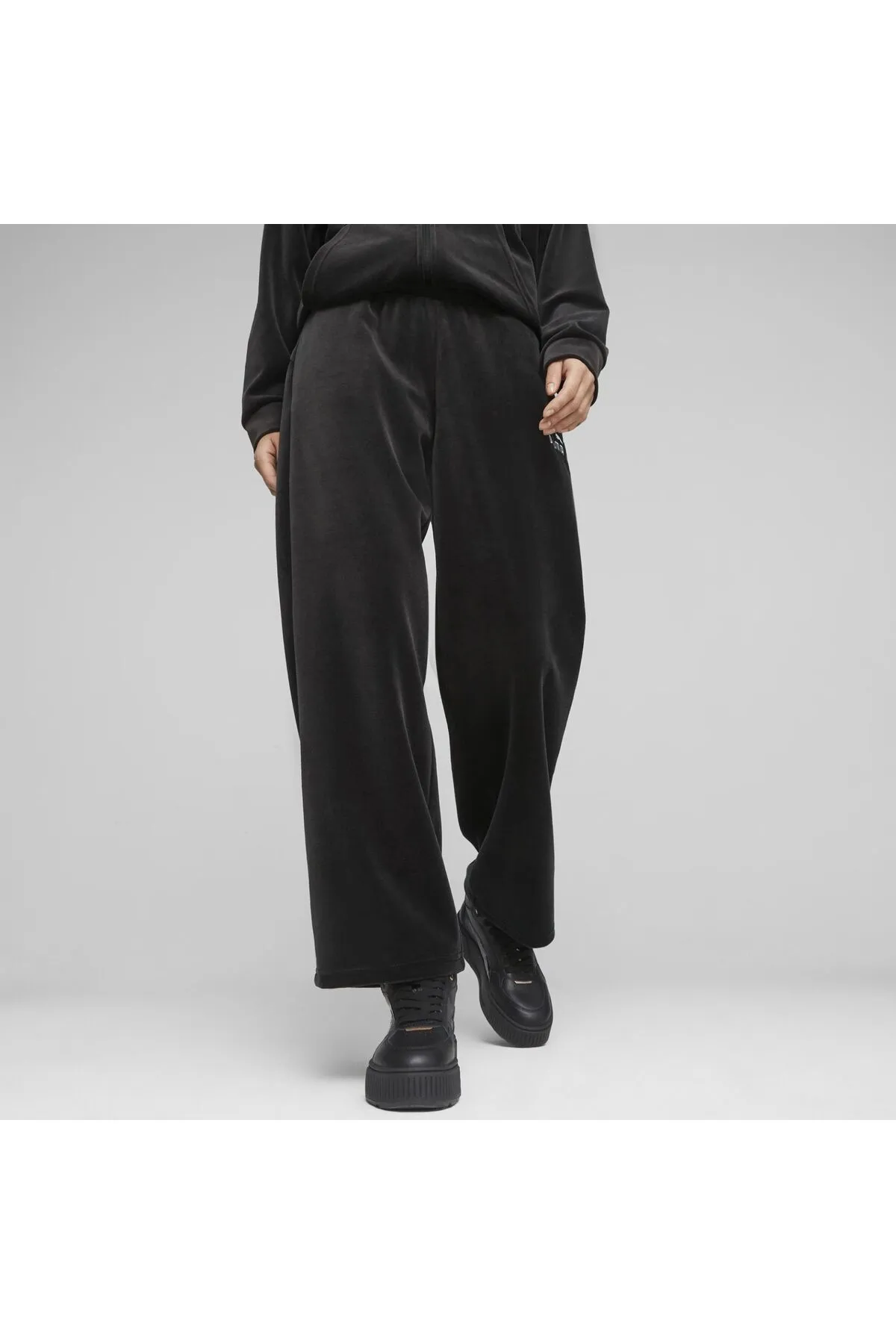 Puma  ESS ELEVATED Velours Jogginghose für Damen-Schwarz67599301