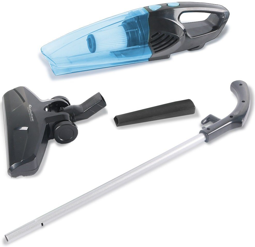 TurboTronic by Z-Line Hand-und Stielstaubsauger TurboTronic Zyklon mit MIF Filter, 19kPA, 800 W, beutellos, 5m Kabel Zyklon 800W Bodensauger Stabstaubsauger