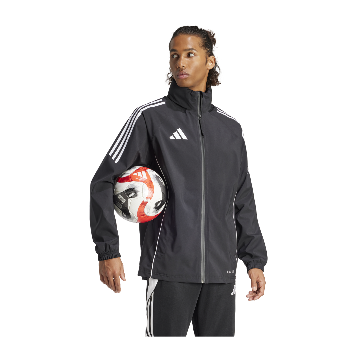adidas Tiro 24 Regenjacke Schwarz Weiss Laufschuh